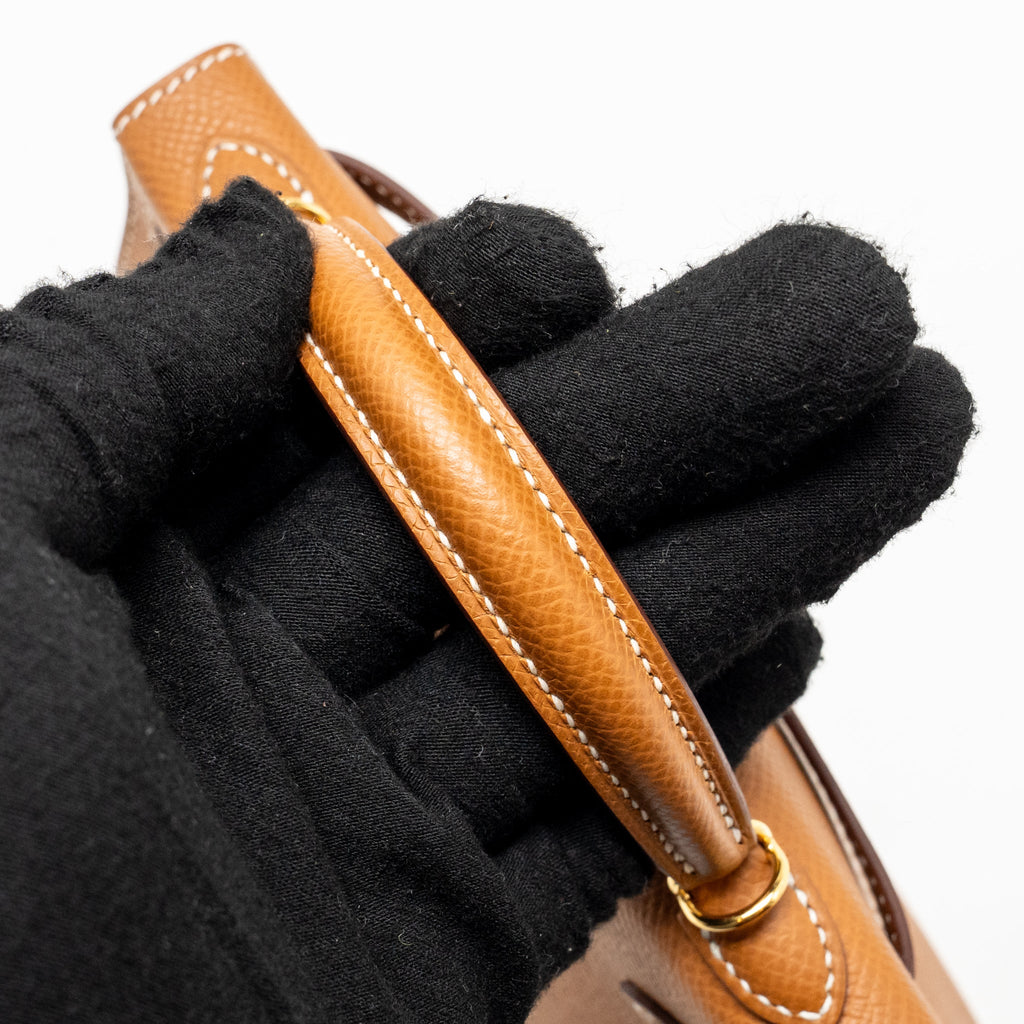 HERMES MINI KELLY II EPSOM GOLD GHW