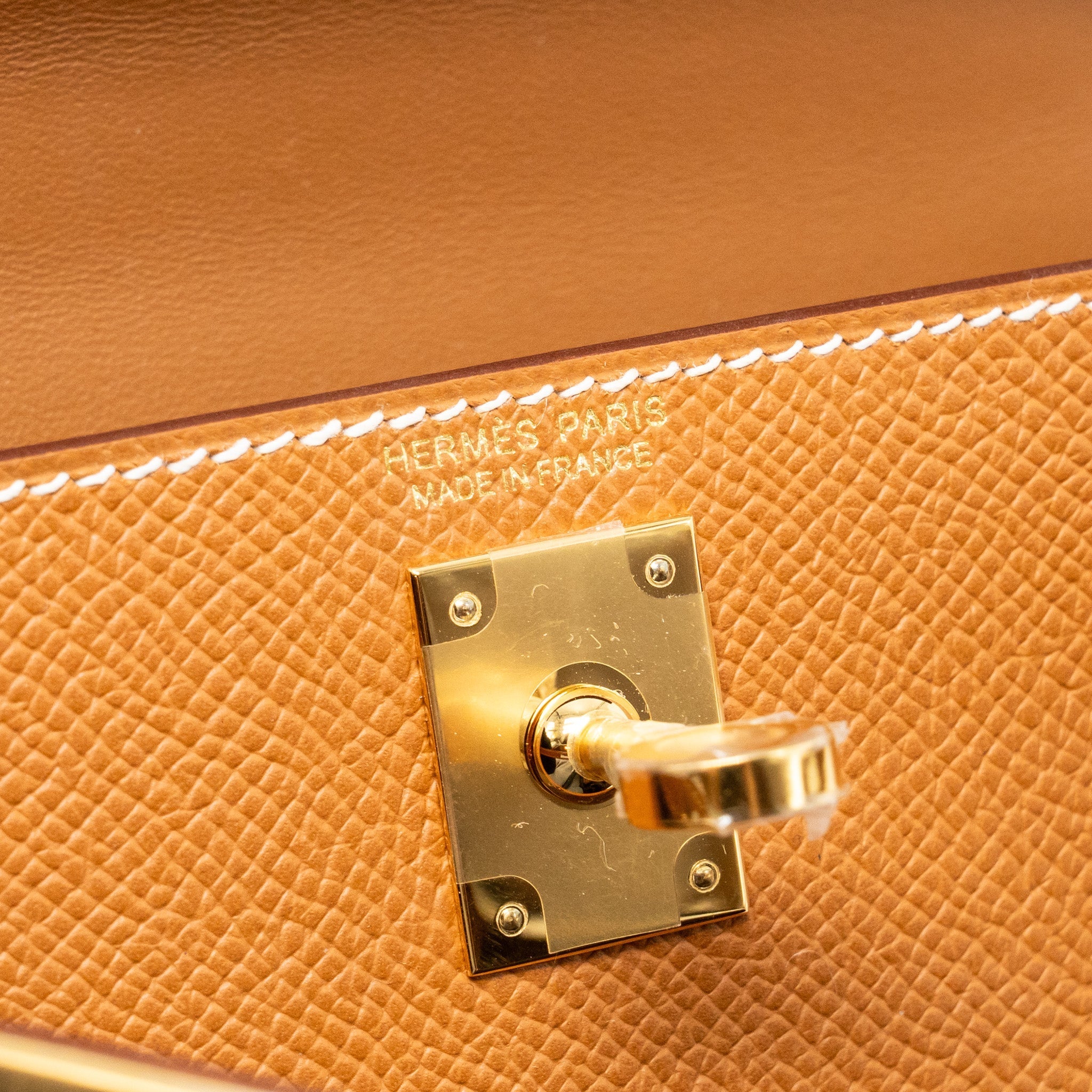 HERMES MINI KELLY II EPSOM GOLD GHW