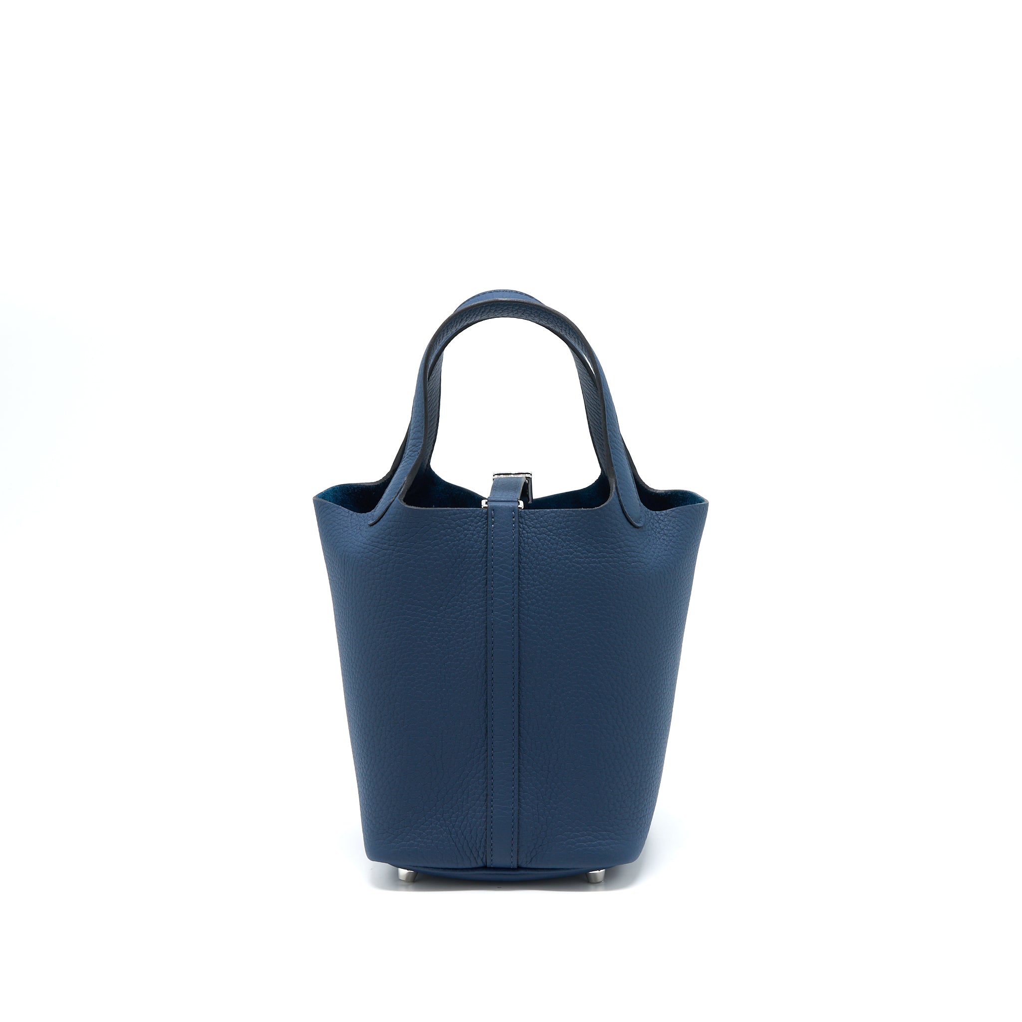 HERMES PICOTIN 18 LOCK BAG CLEMENCE 7P BLEU DE PRUSSE SHW