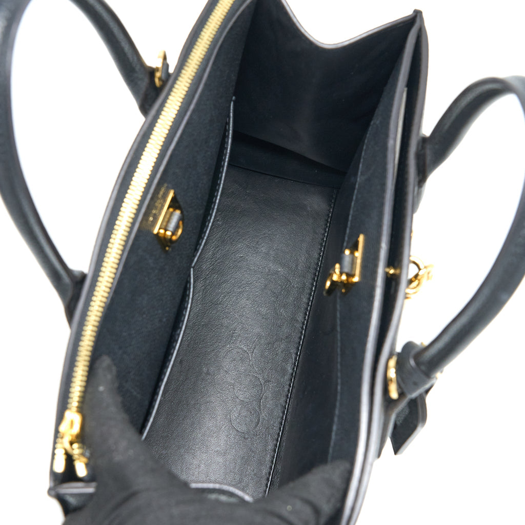 LOUIS VUITTON CITY STEAMER MM GRAINED CALFSKIN BLACK GHW