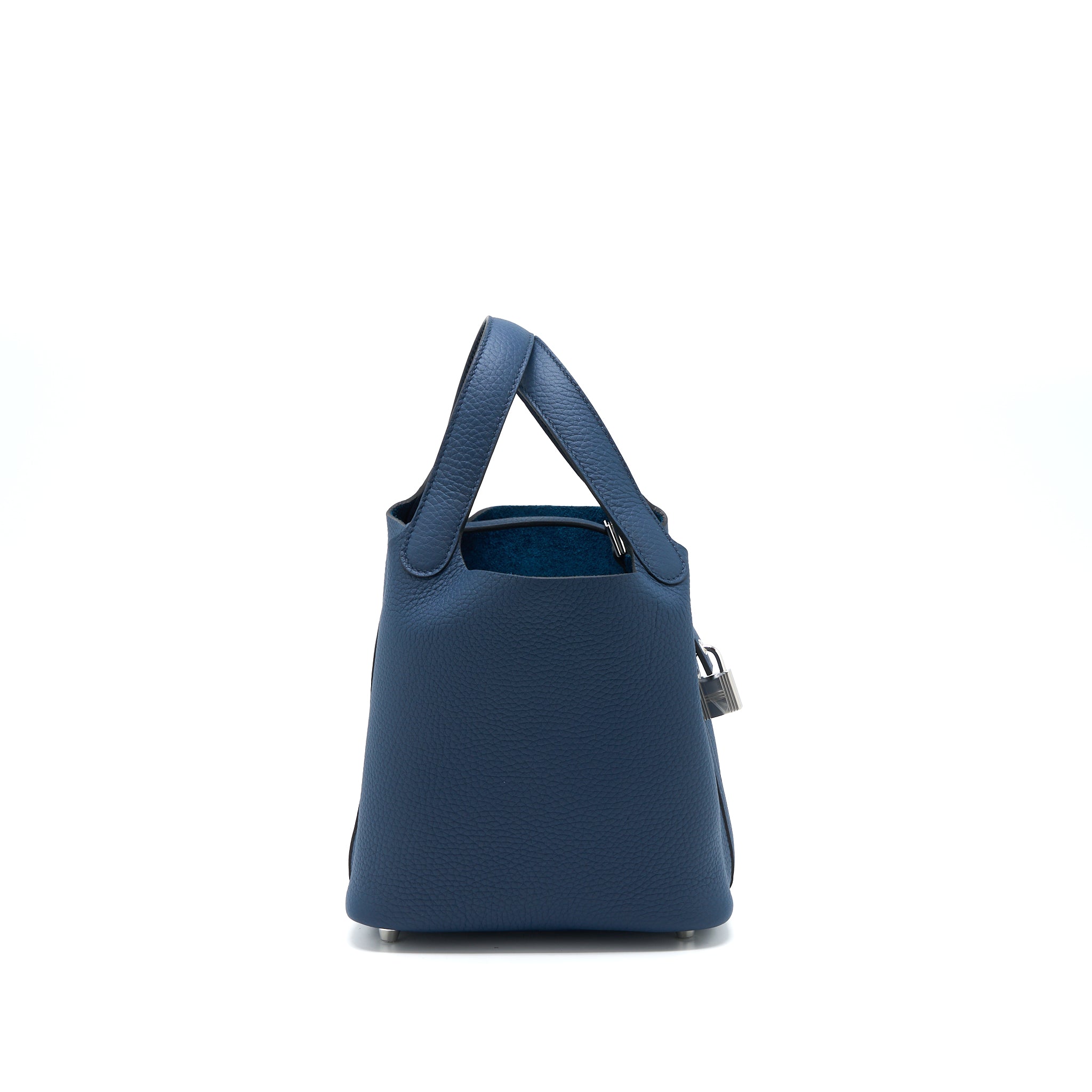 HERMES PICOTIN 18 LOCK BAG CLEMENCE 7P BLEU DE PRUSSE SHW