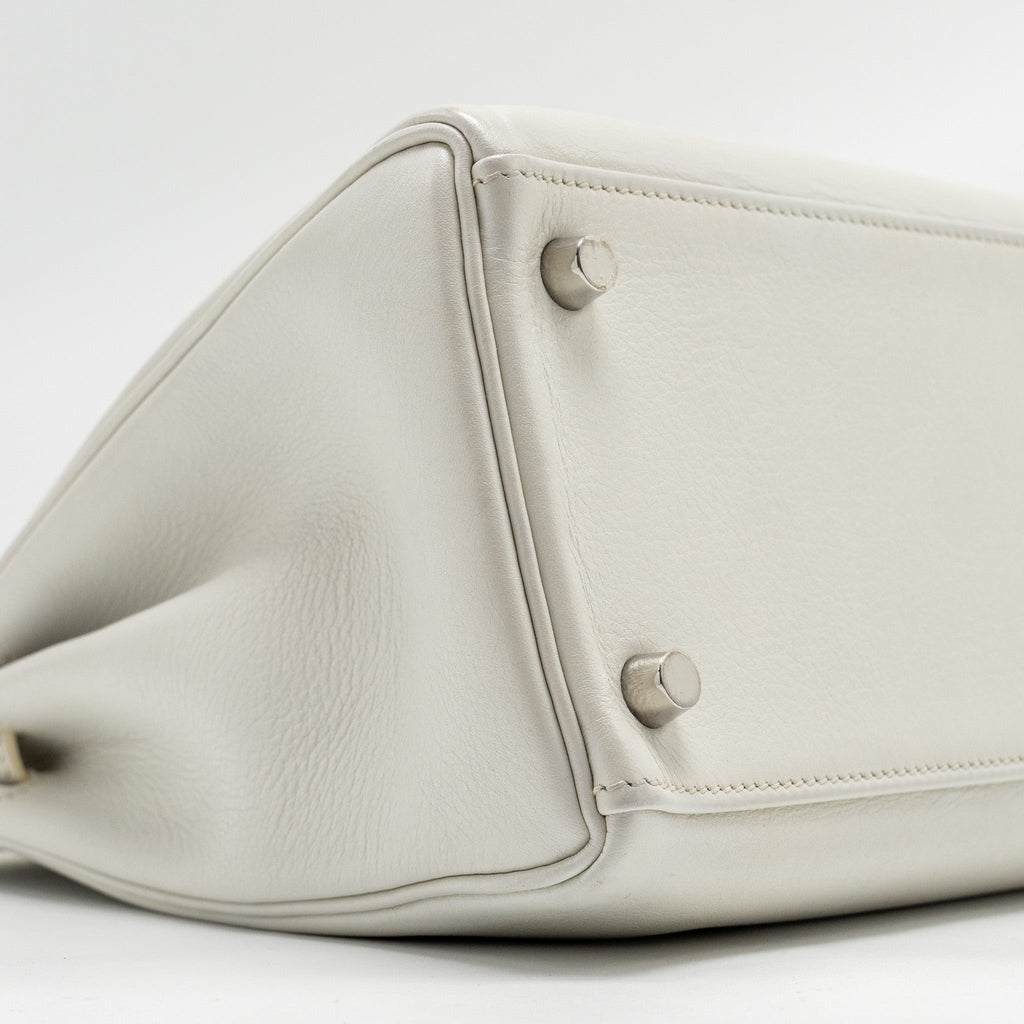 HERMES KELLY 28 EVERCOLOR BLANC SHW