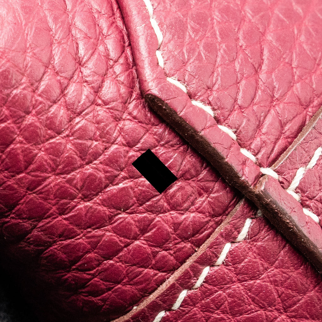 HERMES DOUBLE SENS BAG CLEMENCE DARK RED/ MULTICOLOUR