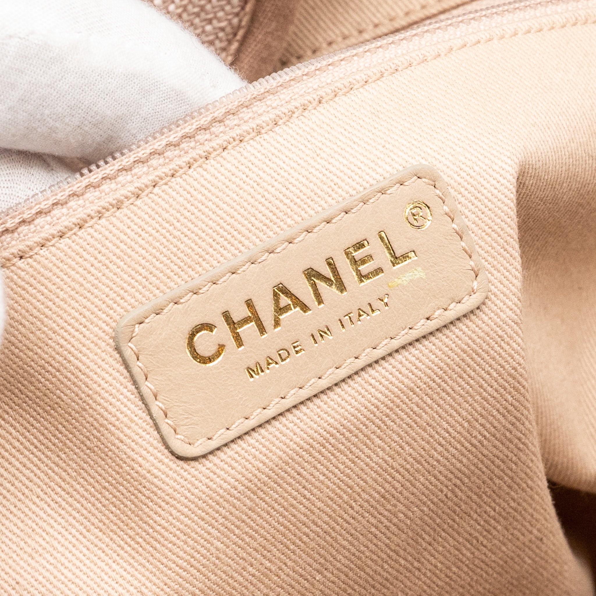 CHANEL DEAUVILLE TOTE BAG CANVAS LIGHT PINK LGHW