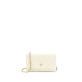 CHANEL CLASSIC WALLET ON CHAIN CAVIAR WHITE LGHW (MICROCHIP)