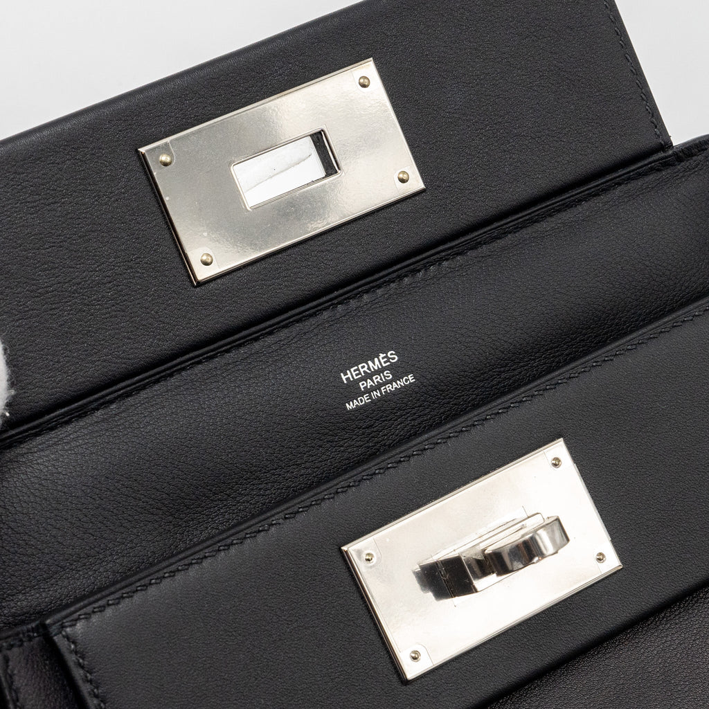 HERMES MINI 24/24 2424-21 BAG SWIFT BLACK SHW