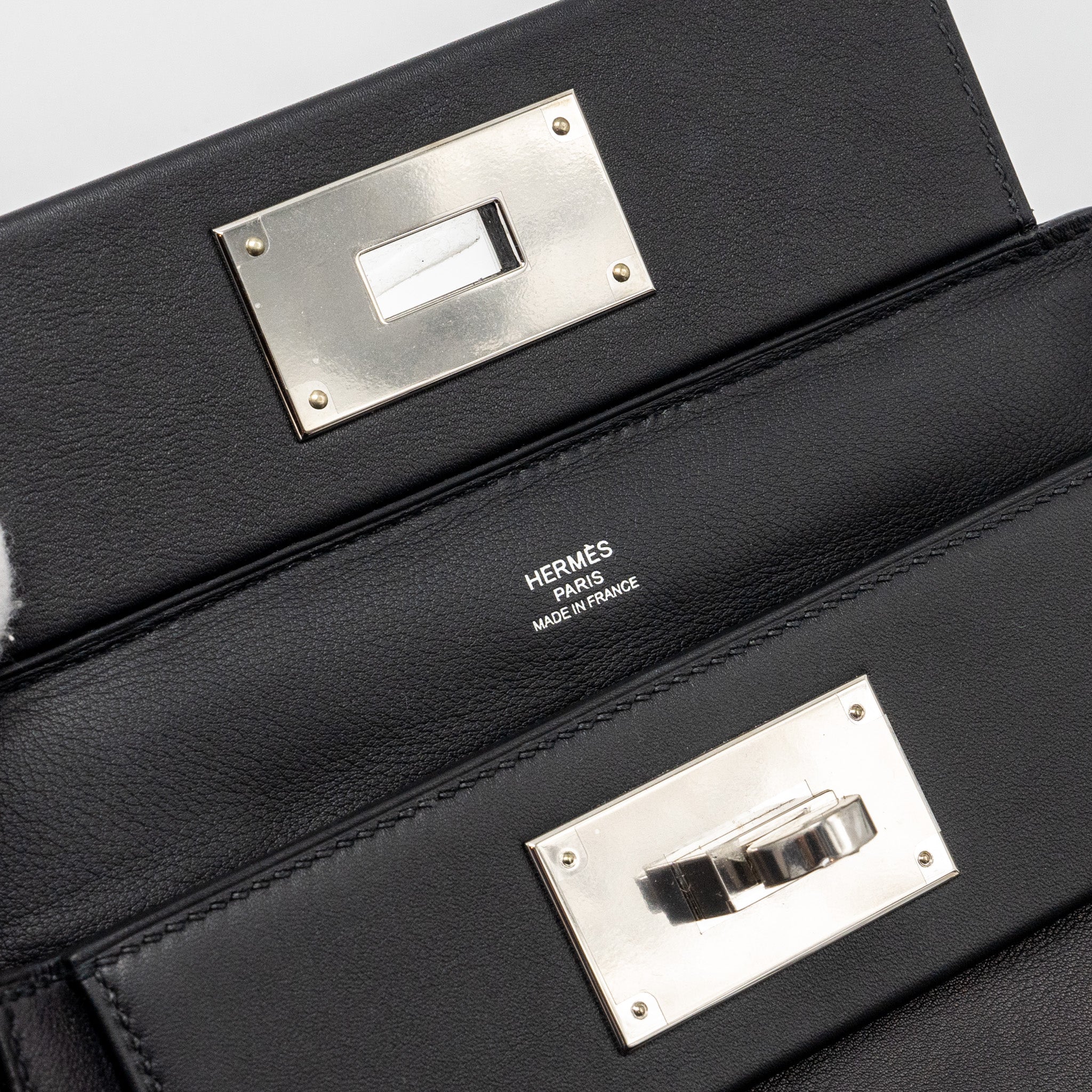 HERMES MINI 24/24 2424-21 BAG SWIFT BLACK SHW