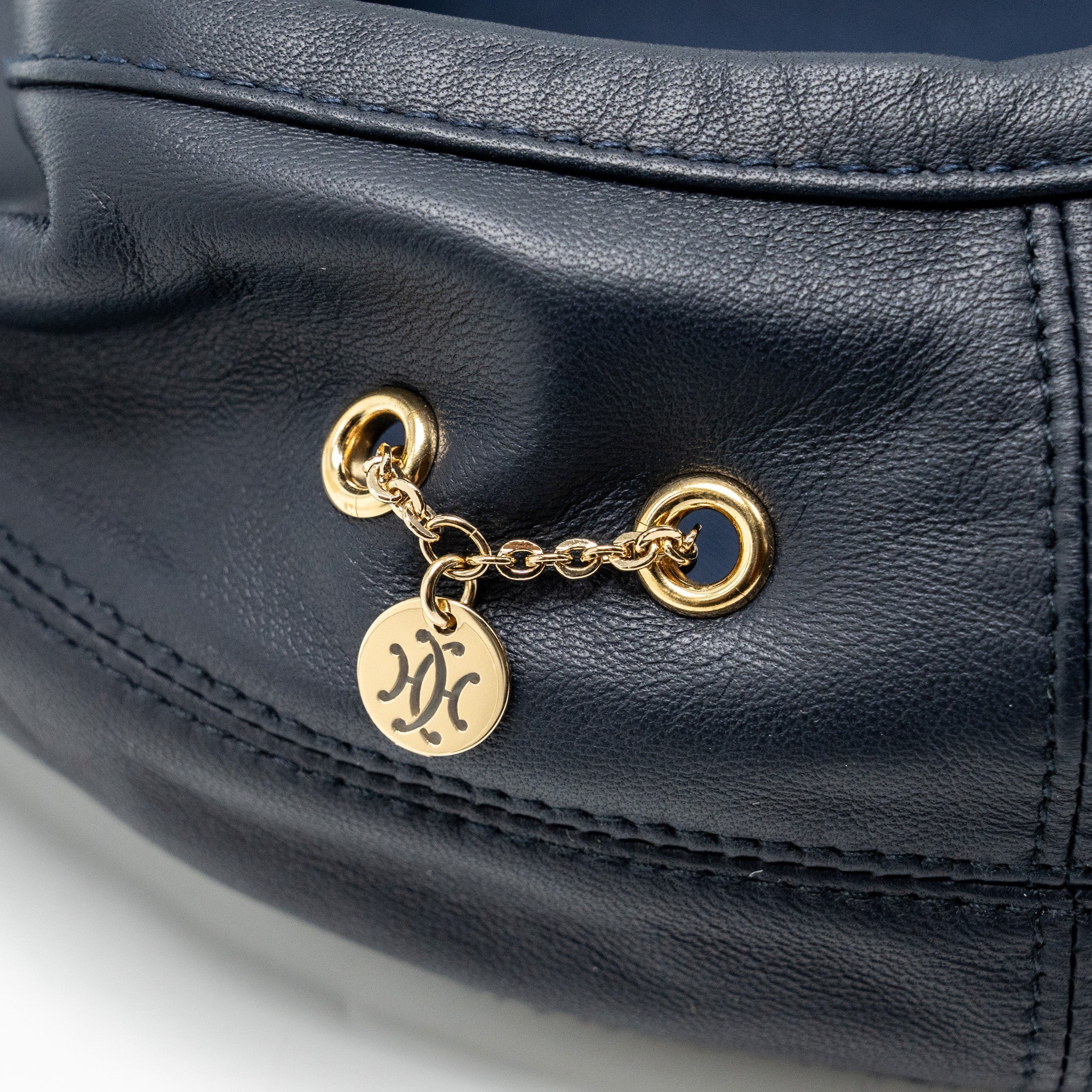 HERMES SIZE 59 SAINT HONORE BERET LAMBSKIN MARINE