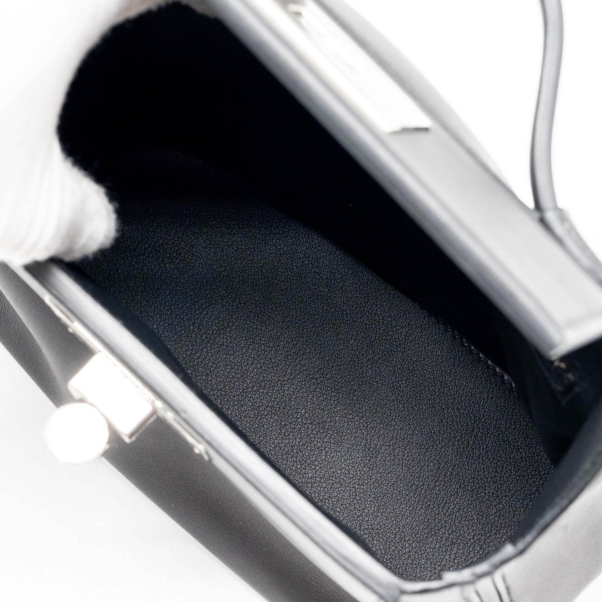 HERMES MINI 24/24 2424-21 BAG SWIFT BLACK SHW