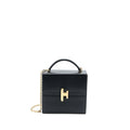 HERMES CINHETIC BAG CHEVRE CHAMKILA BLACK GHW