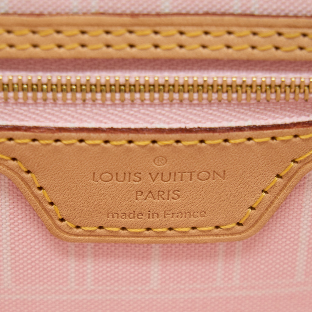 LOUIS VUITTON NEVERFULL MM BY THE POOL OMBRÉ ROSE GHW