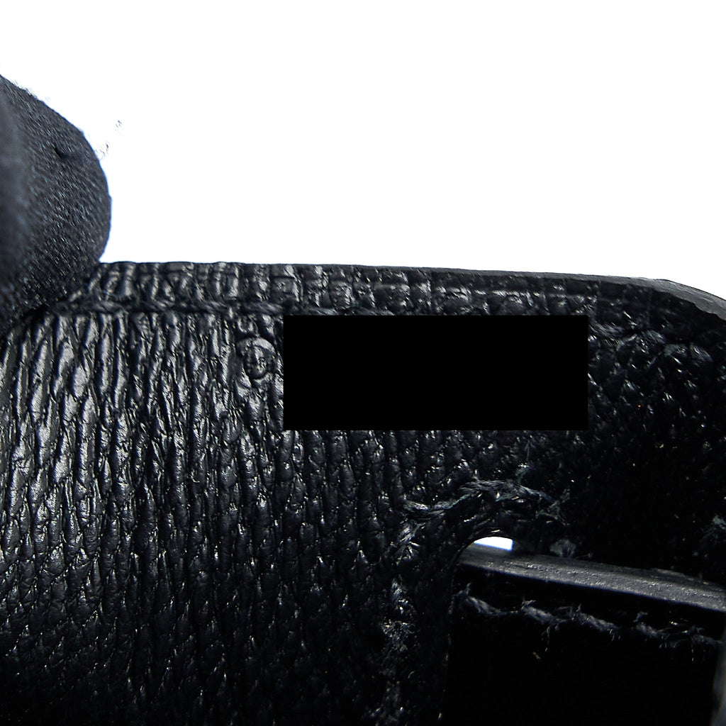 HERMES KELLY 28 SELLIER SHINY NILOTICUS CROCODILE BLACK GHW