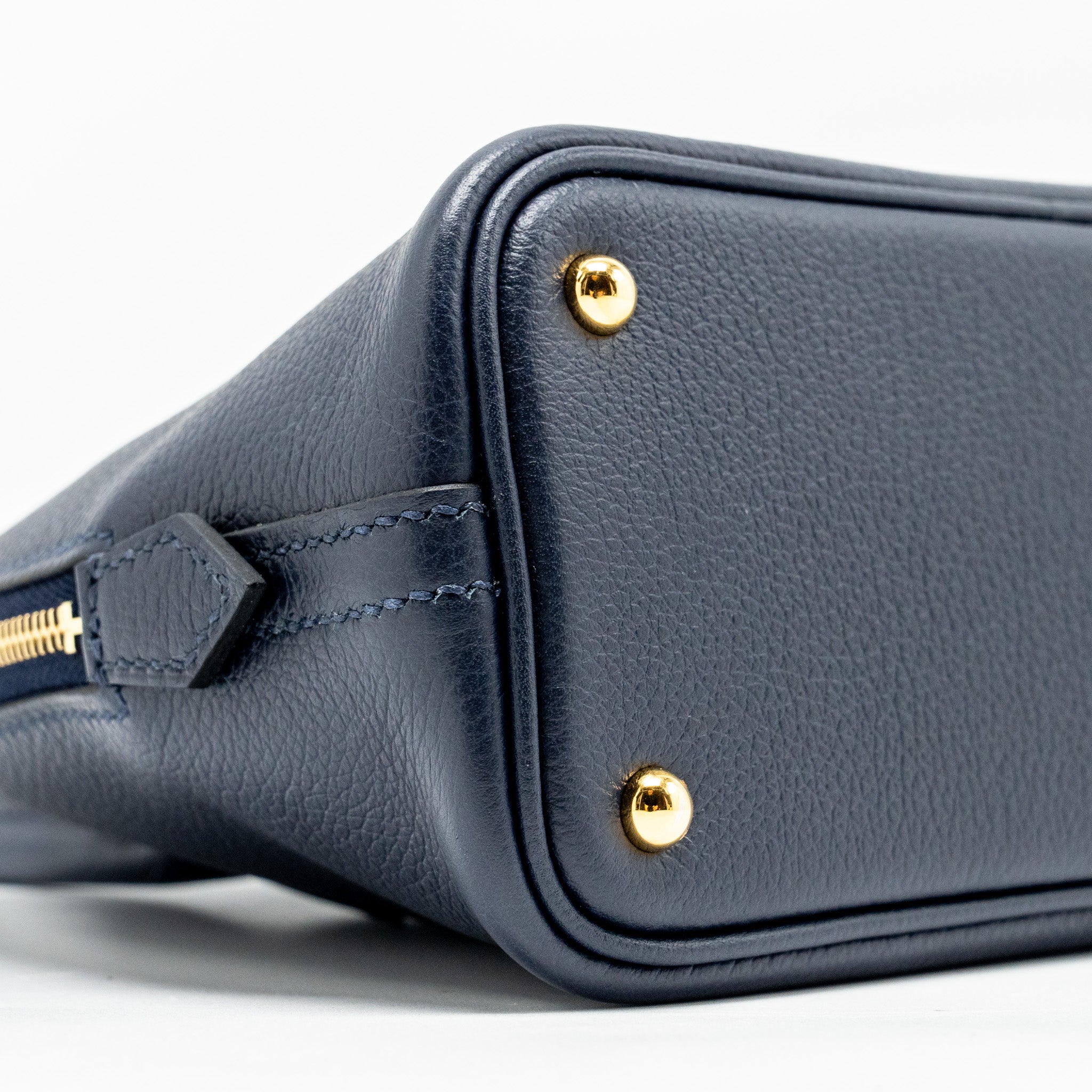 HERMES MINI BOLIDE EVERCOLOR BLUE NUIT GHW