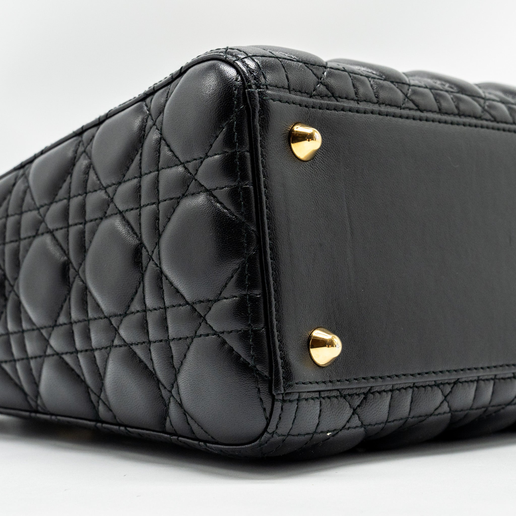 DIOR LARGE LADY DIOR LAMBSKIN BLACK GHW