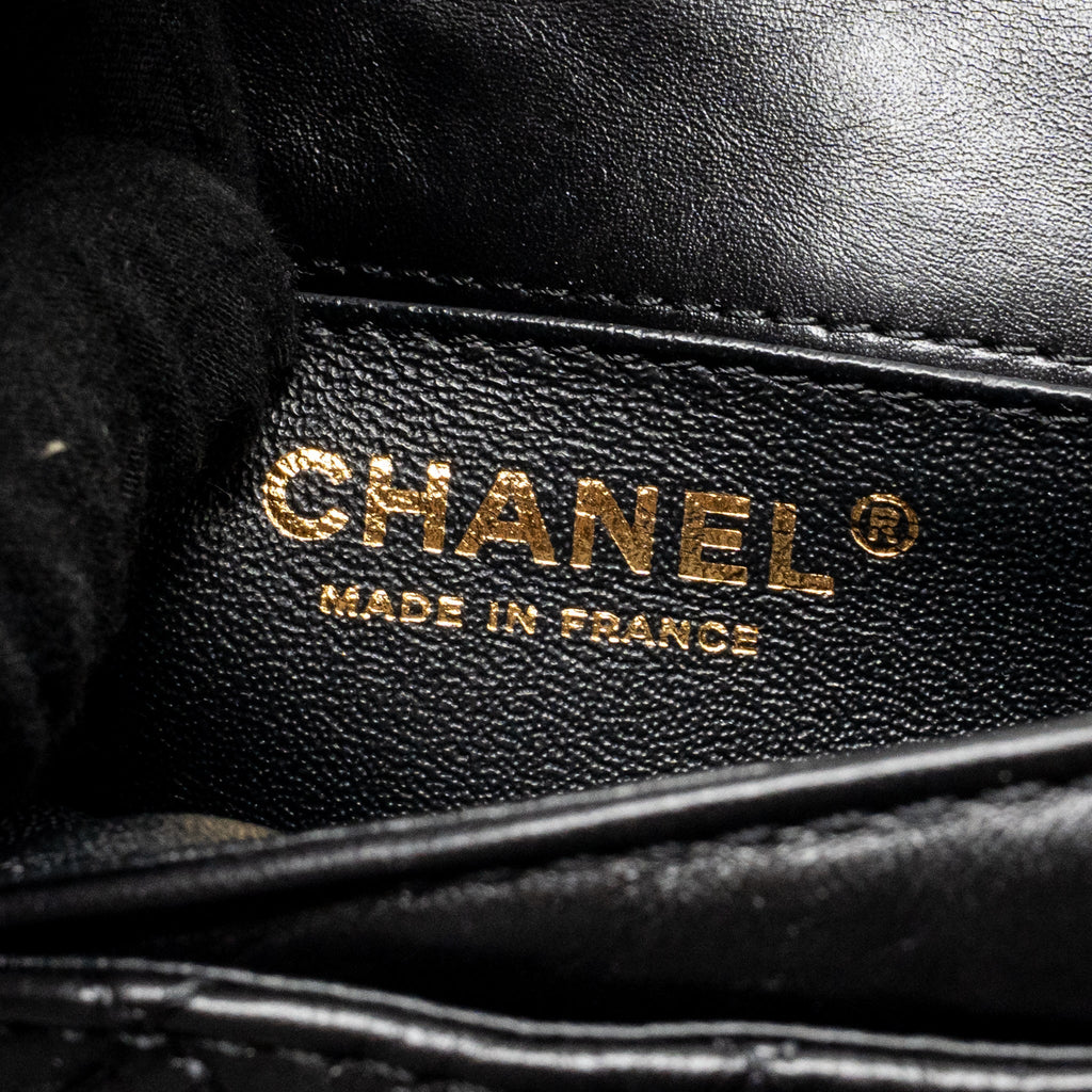 CHANEL 2.55 REISSUE WAIST BAG AGED CALFSKIN BLACK GHW