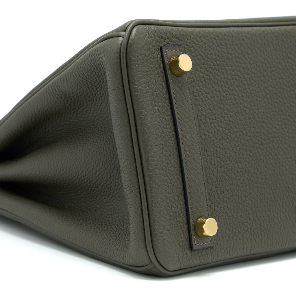 HERMES BIRKIN 25 TOGO C6 VERT DE GRIS GHW