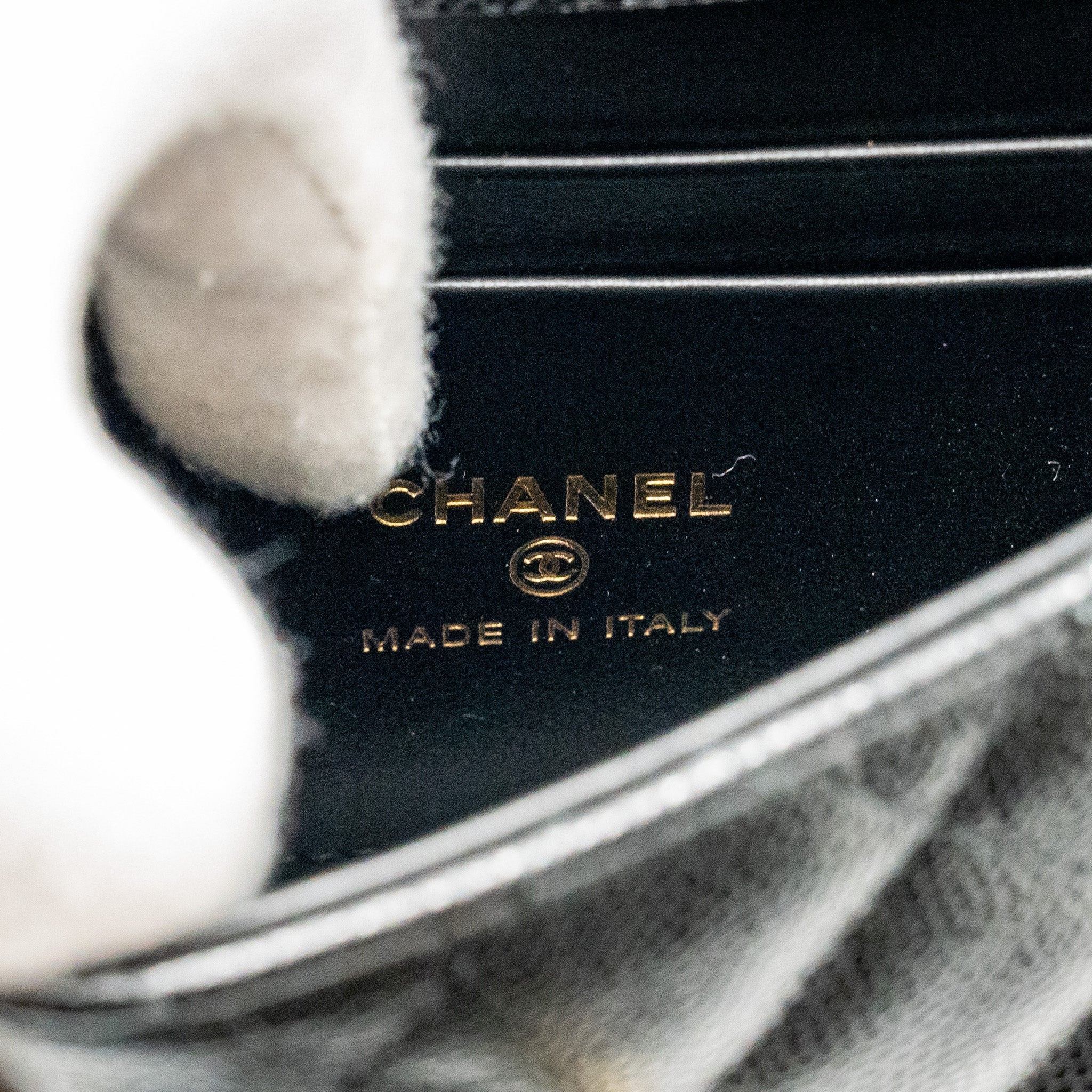 CHANEL COCO HANDLE CLUTCH WITH CHAIN CAVIAR BLACK LGHW (MICROCHIP)