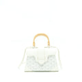GOYARD SAIGON MINI GOYARDINE CANVAS WHITE SHW