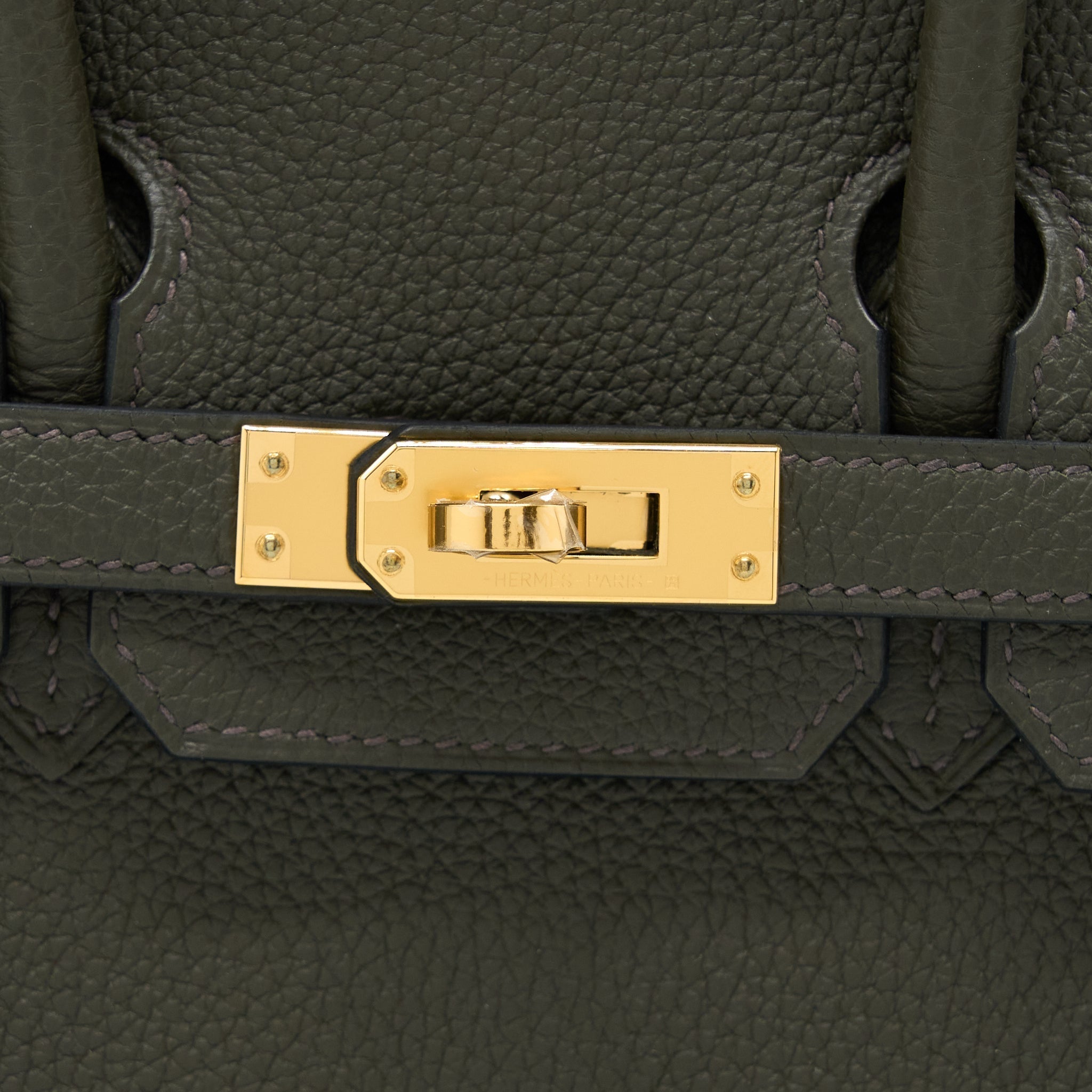 HERMES BIRKIN 25 TOGO C6 VERT DE GRIS GHW