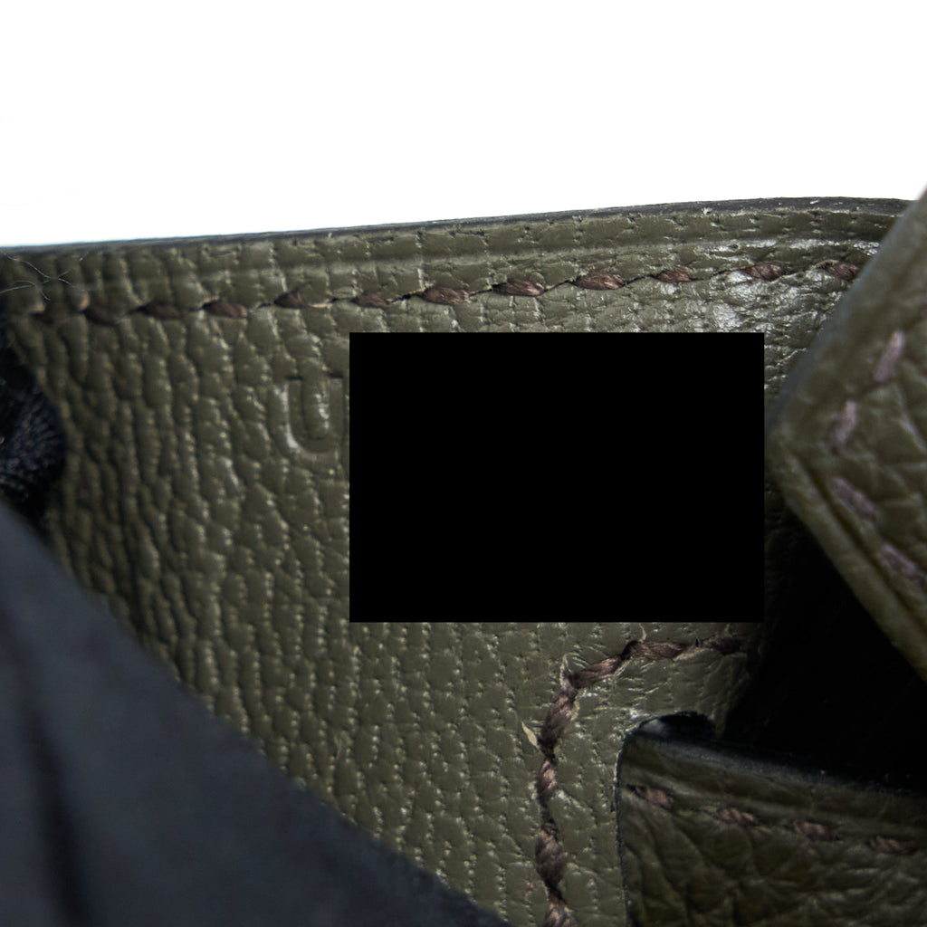 HERMES BIRKIN 25 TOGO C6 VERT DE GRIS GHW
