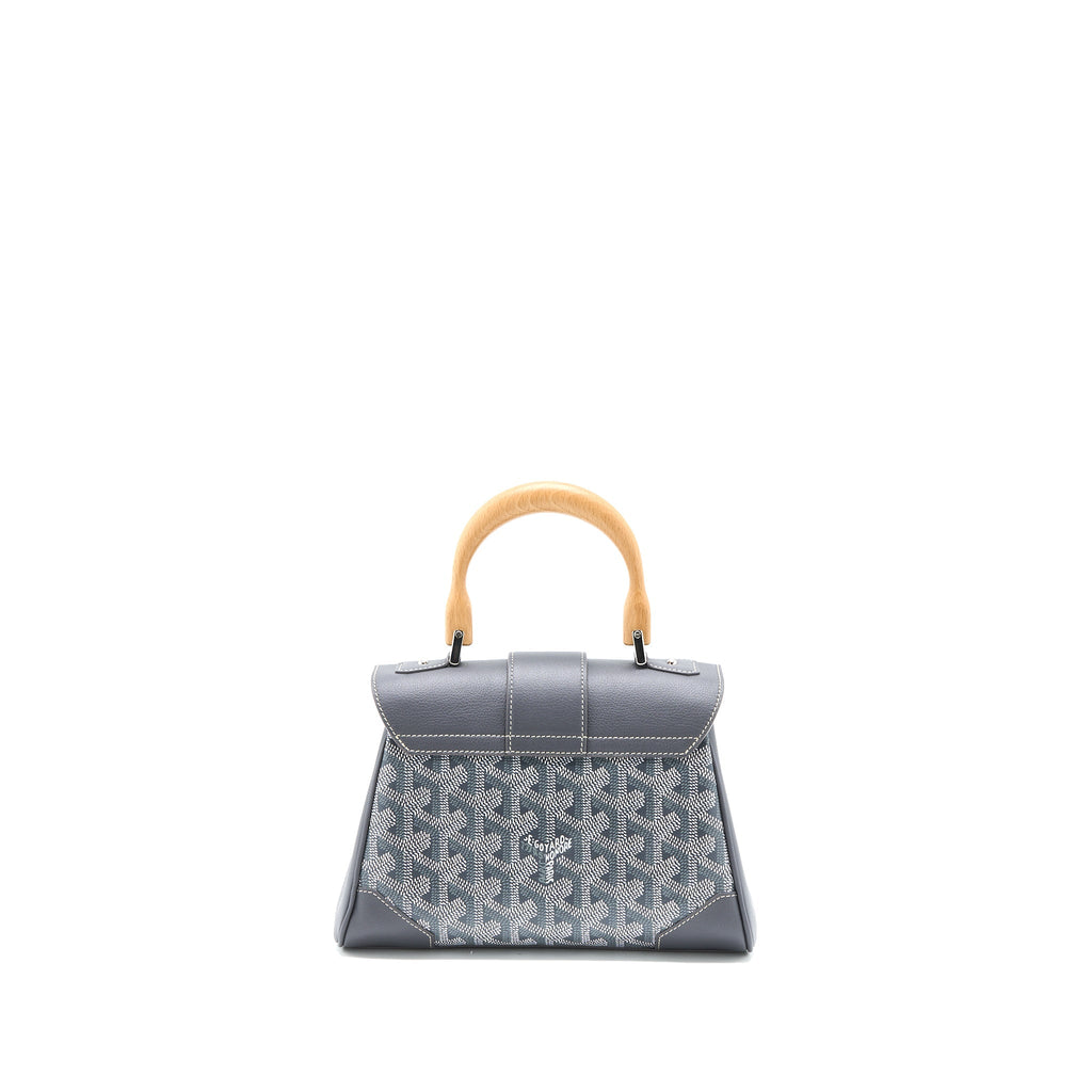 GOYARD MINI SAIGON GOYARDINE CANVAS GREY SHW