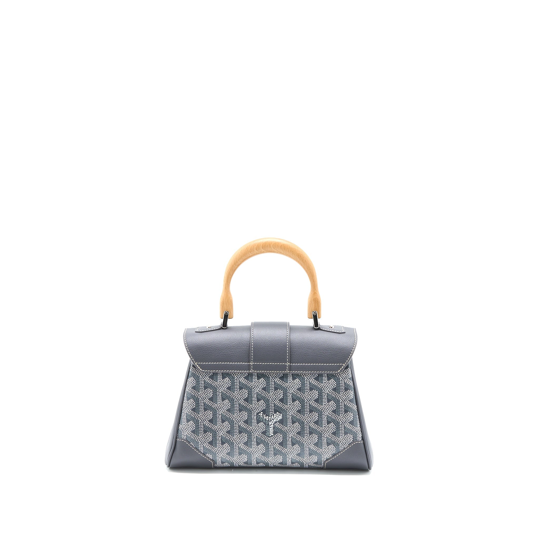 GOYARD MINI SAIGON GOYARDINE CANVAS GREY SHW