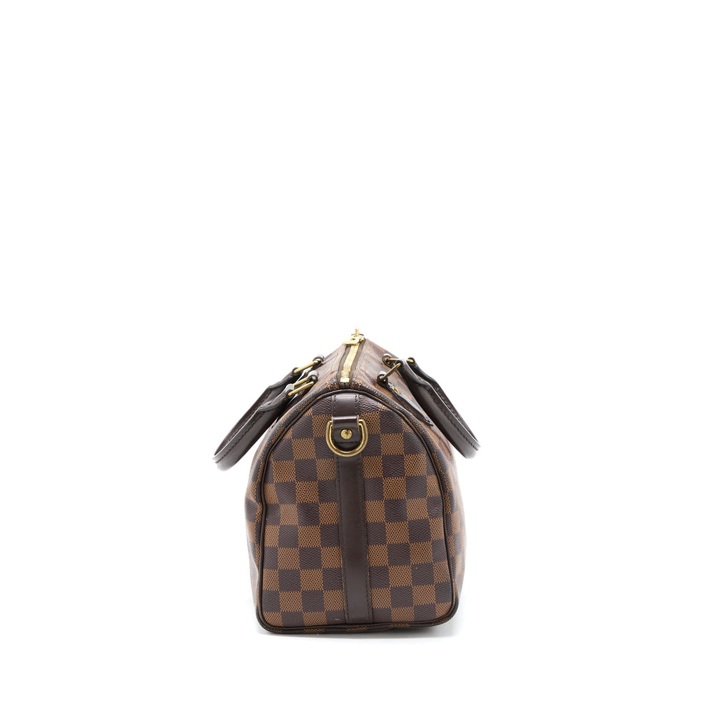 LOUIS VUITTON SPEEDY BANDOULIERE 25 DAMIER EBENE CANVAS GHW