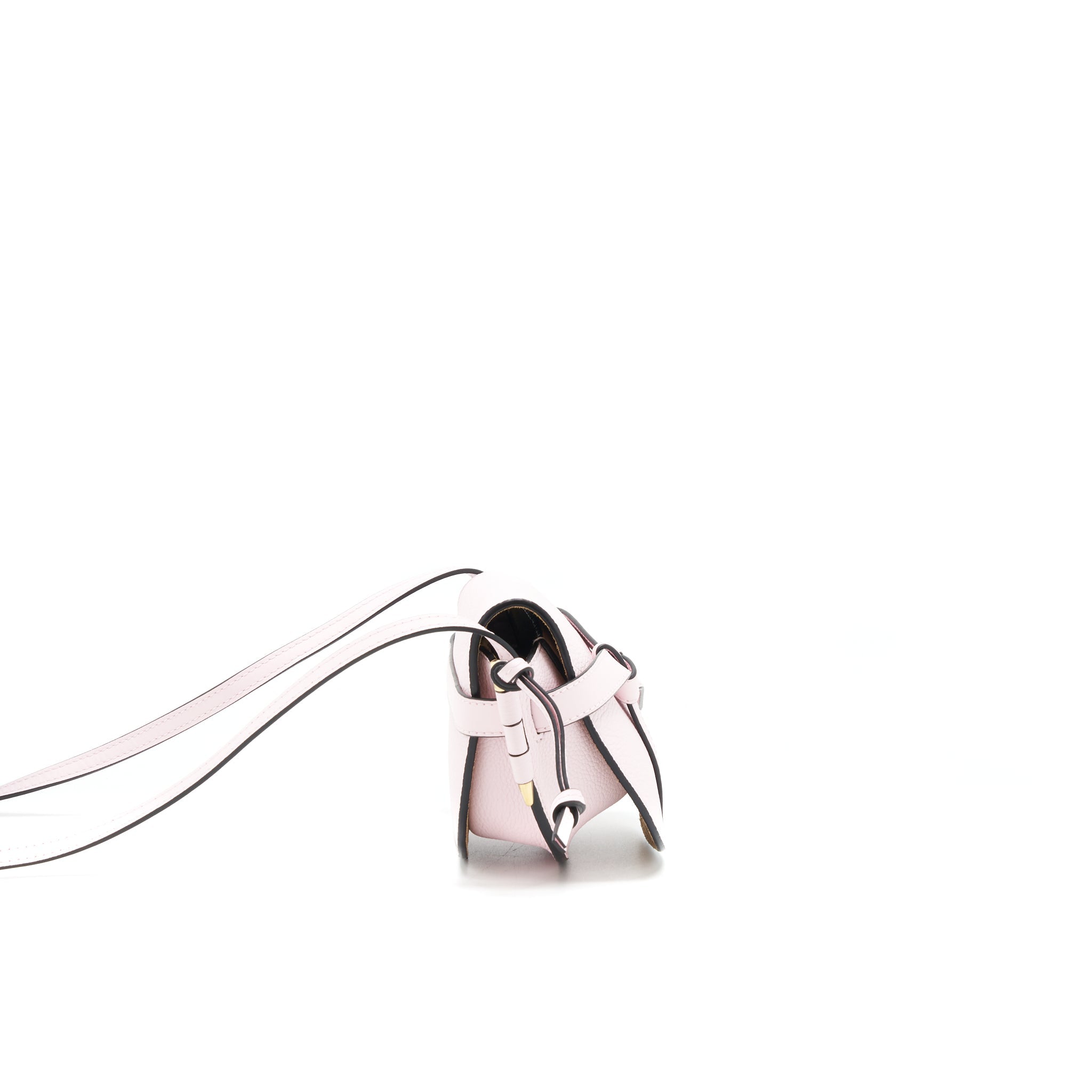 LOEWE MINI GATE BAG GRAINED CALFSKIN ICY PINK