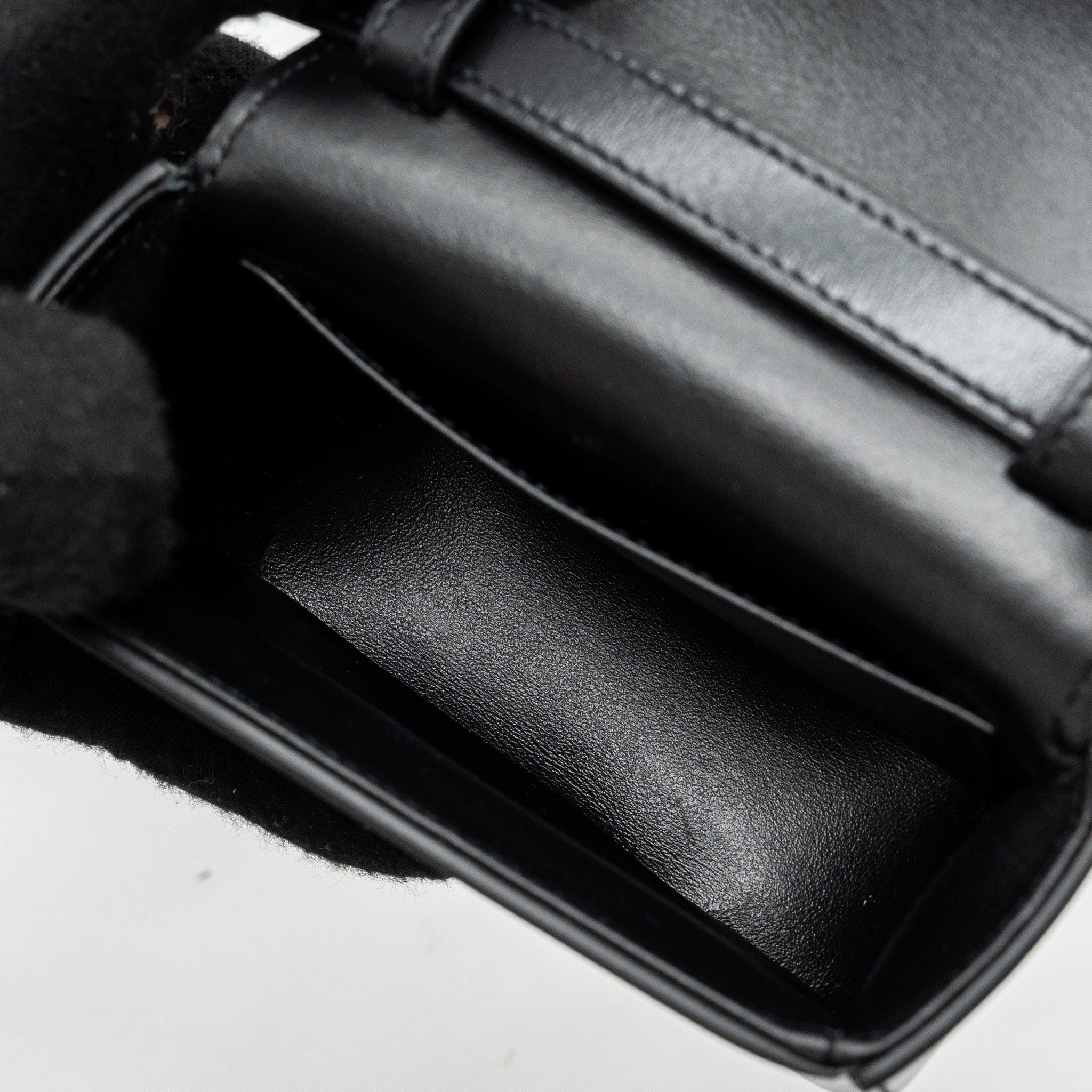 CELINE MINI CLAUDE SHINY CALFSKIN BLACK GHW