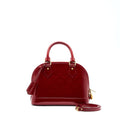 LOUIS VUITTON ALMA BB PATENT RED GHW