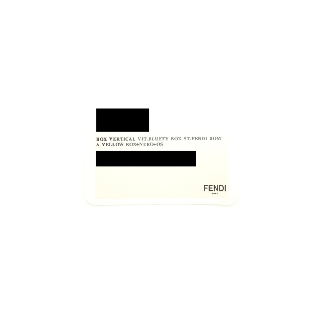 FENDI VERTICAL BOX SHOULDER BAG YELLOW/ BLACK