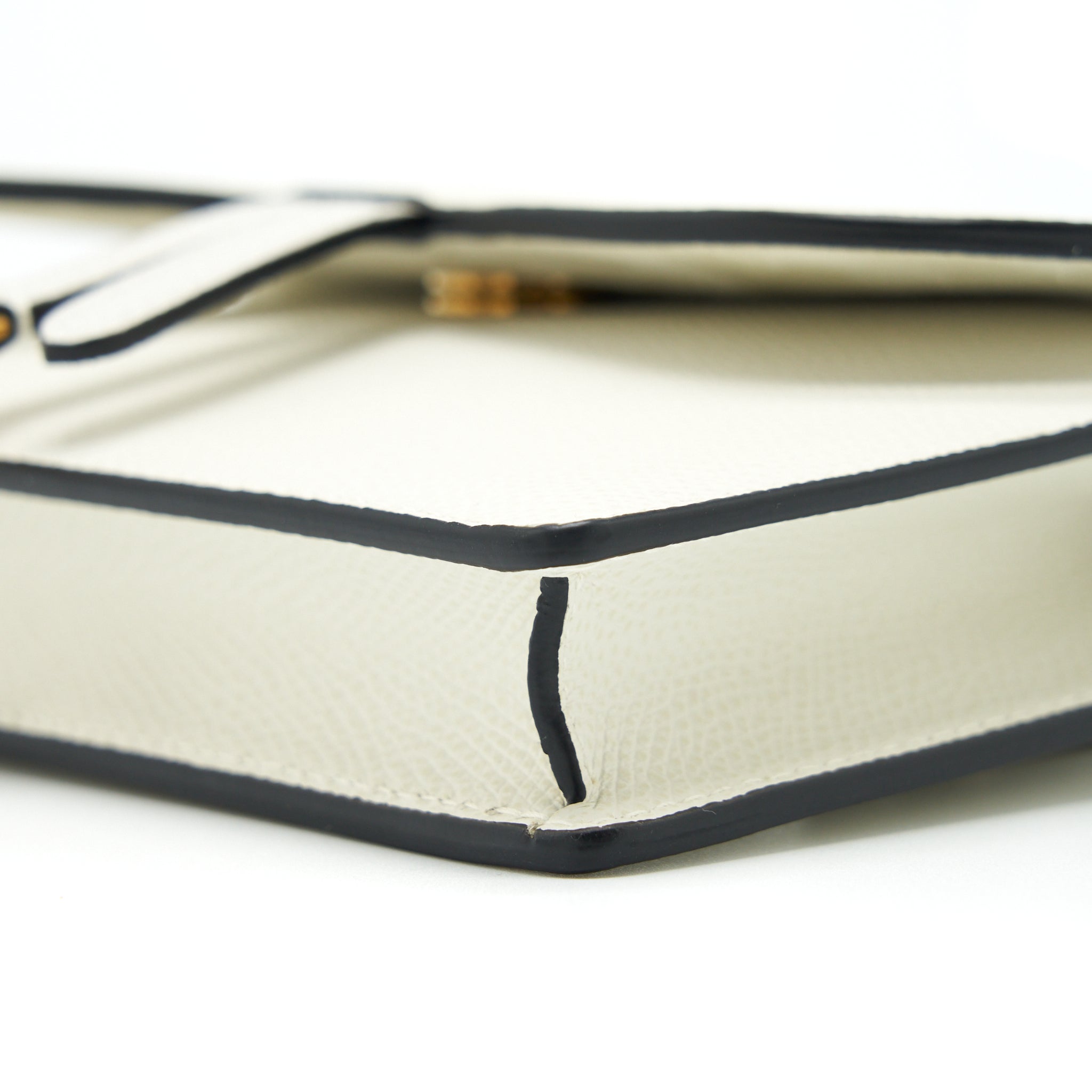 DIOR SADDLE BELT BAG GRAINED CALFSKIN WHITE GHW