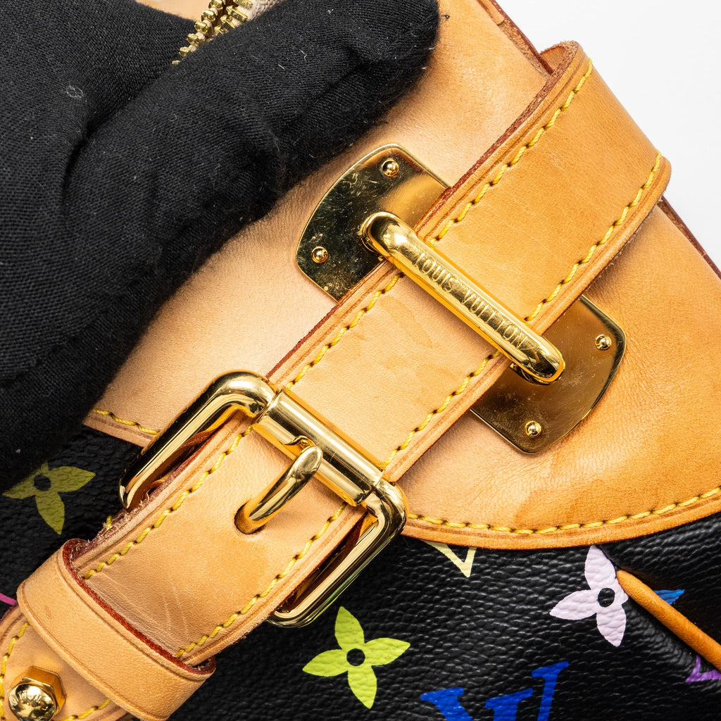 LOUIS VUITTON GRETA BAG MONOGRAM MULTICOLOR BLACK GHW