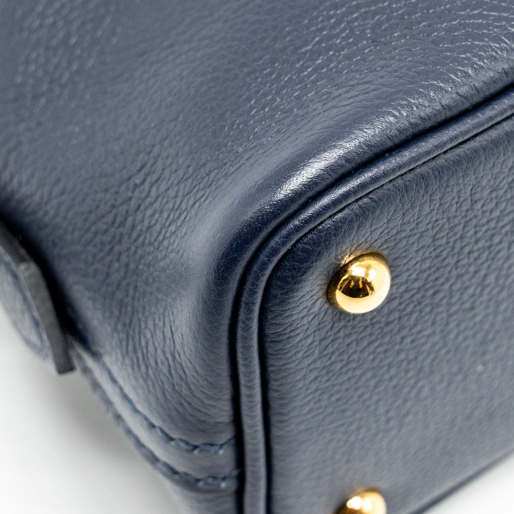 HERMES MINI BOLIDE EVERCOLOR BLUE NUIT GHW