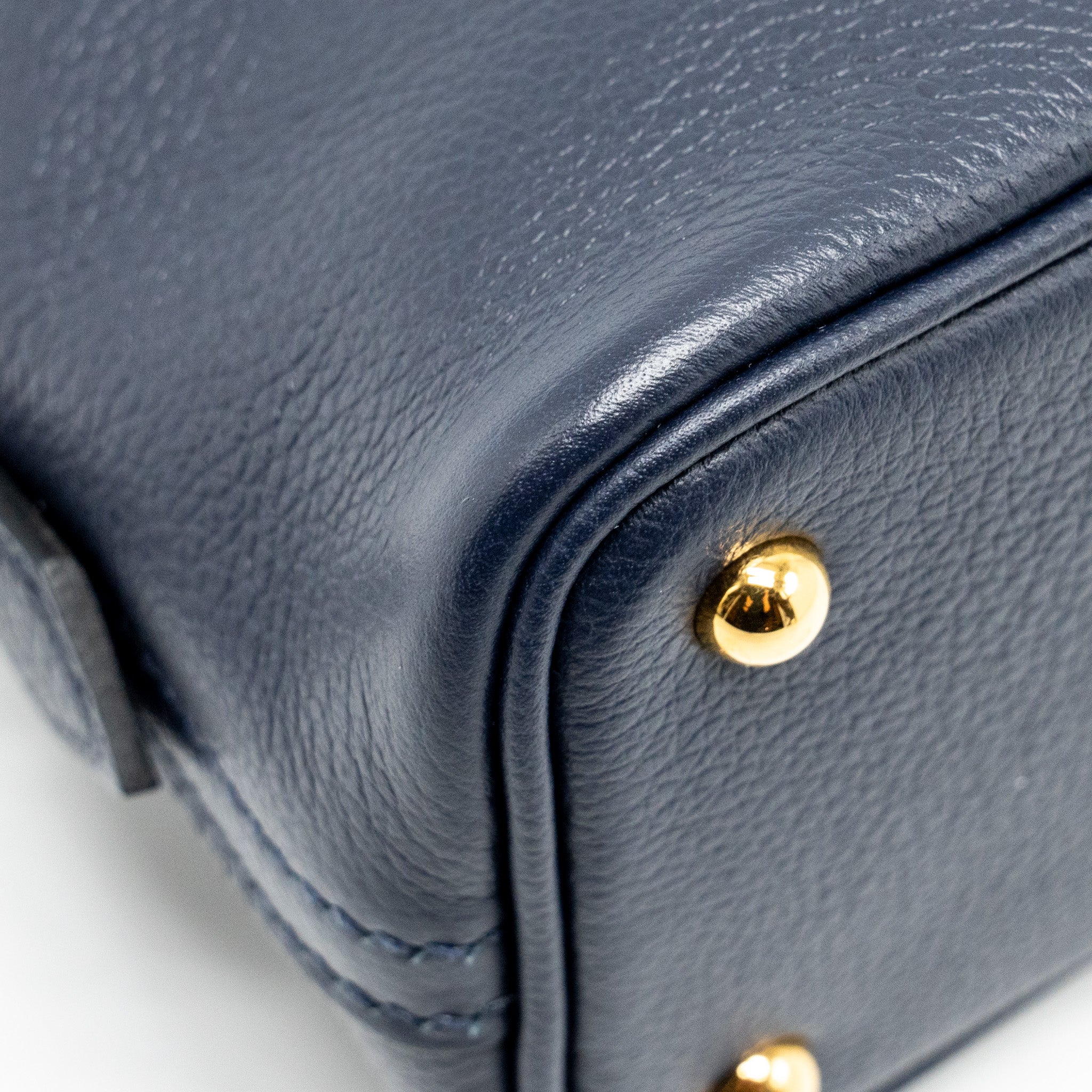 HERMES MINI BOLIDE EVERCOLOR BLUE NUIT GHW