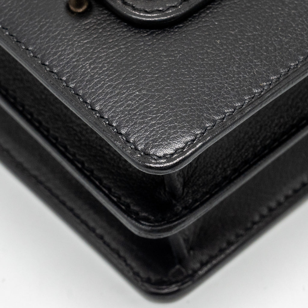 HERMES MINI ROULIS EVERGRAIN BLACK LGHW