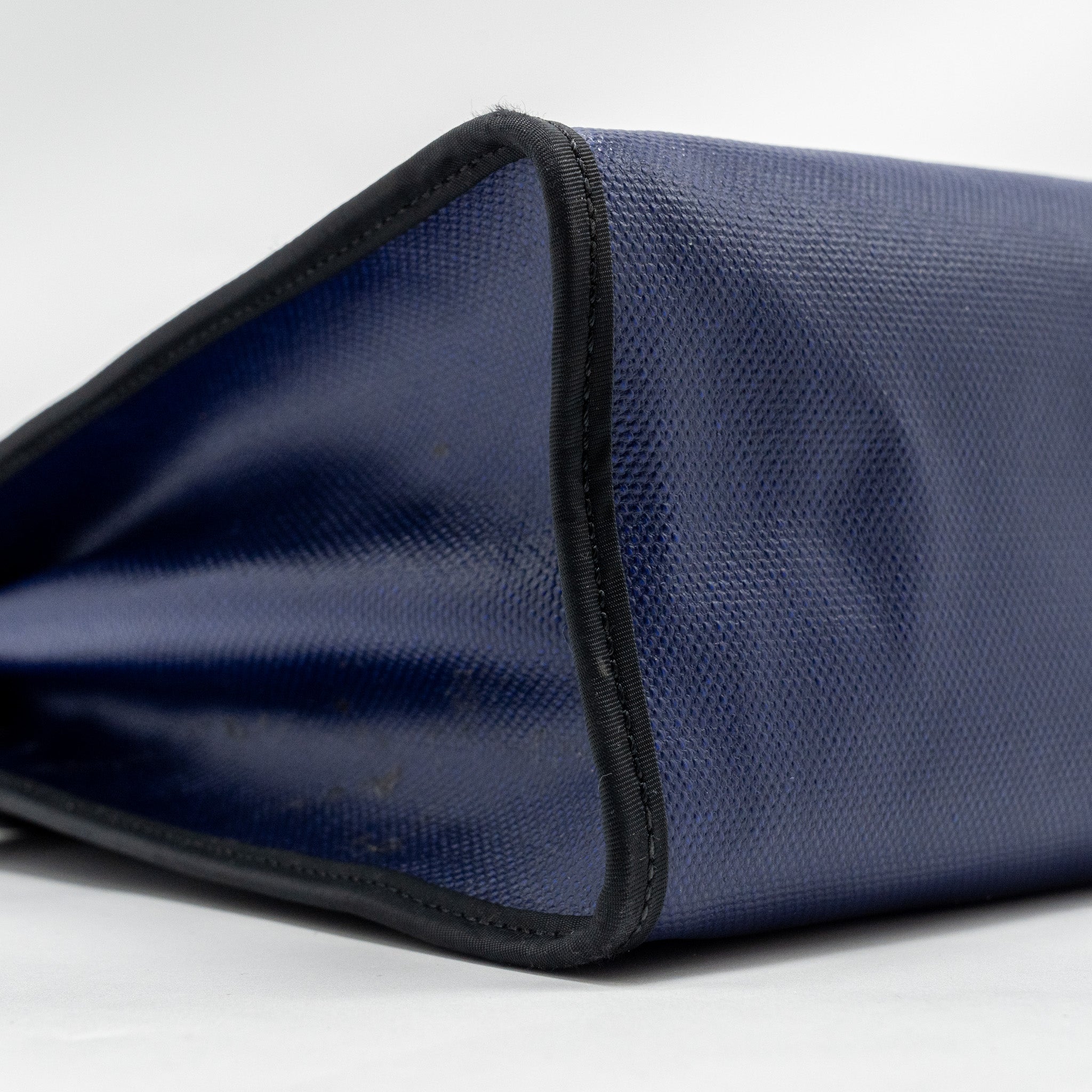 HERMES HERBAG 31 ZIP BAG TOLIE H BERLINE CANVAS/VACHE HUNTER BLUE ENCRE/BLACK SHW