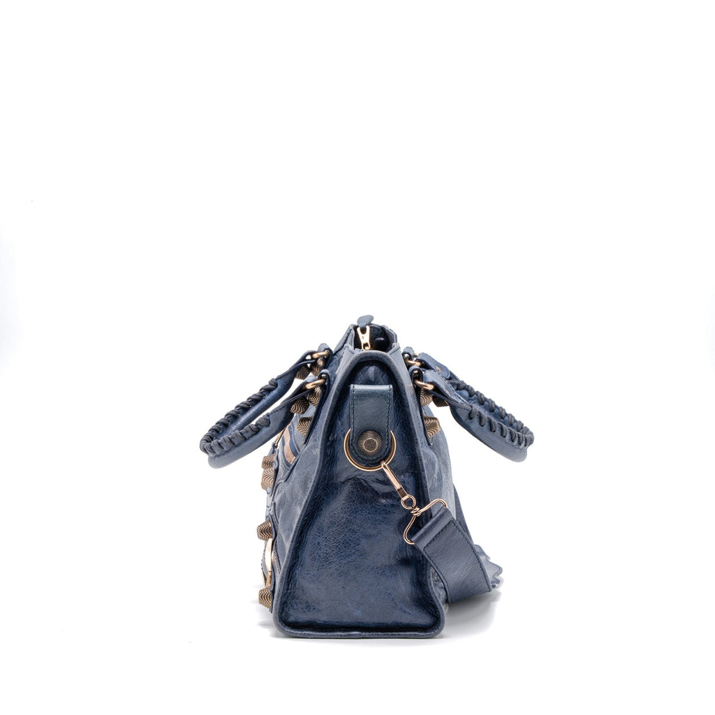 BALENCIAGA GIANT CITY BAG DARK BLUE RGHW