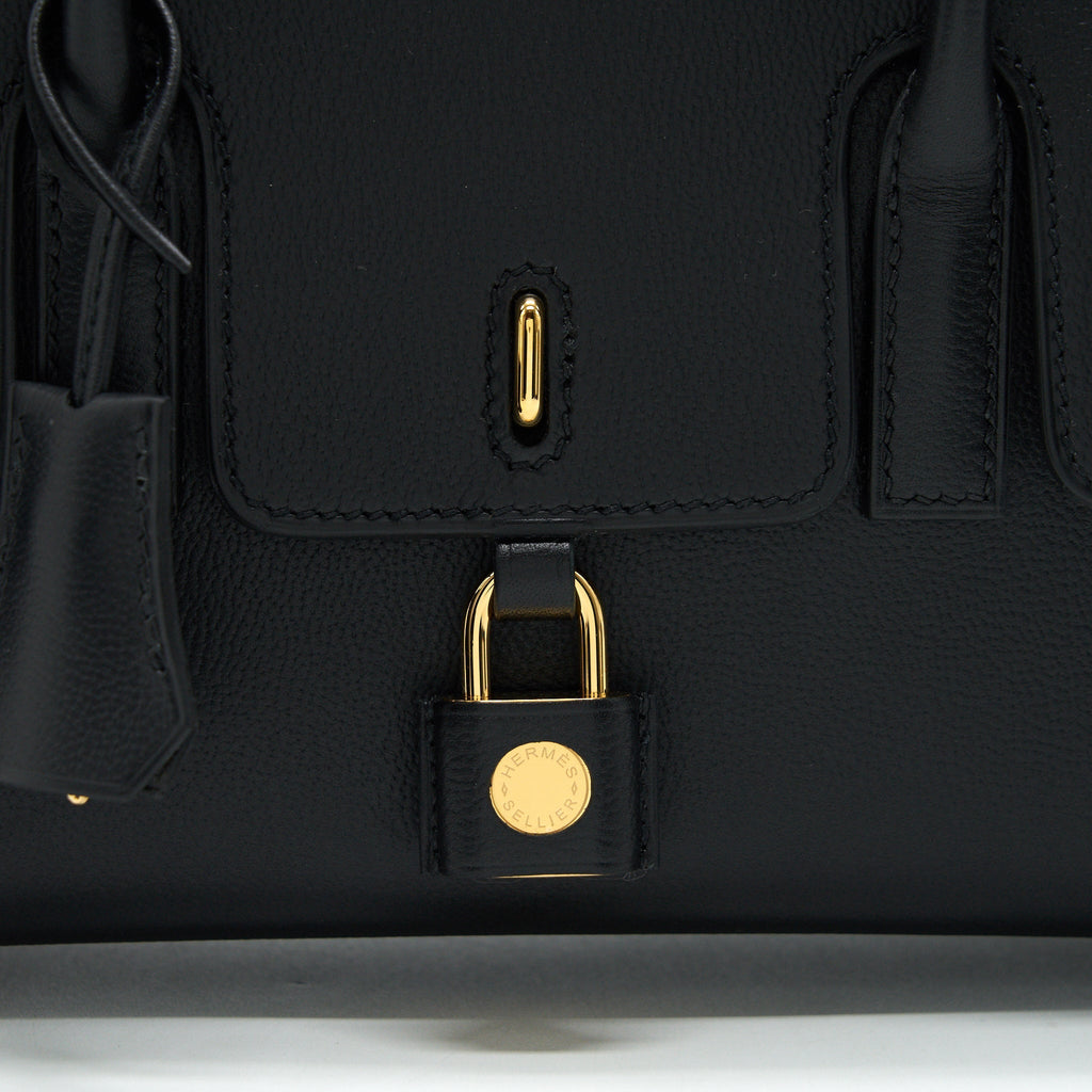 HERMES NEW DRAG 22 BAG BLACK GHW
