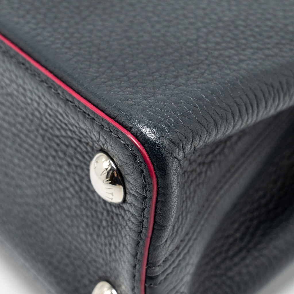 LOUIS VUITTON CAPUCINES BB TAURILLON NAVY SHW