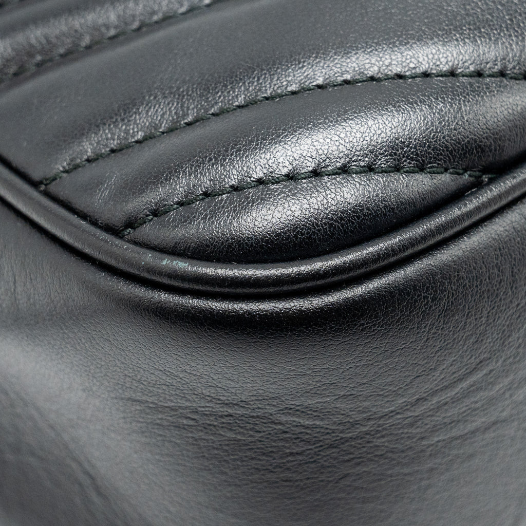 GUCCI MARMONT CAMERA BAG CALFSKIN BLACK GHW