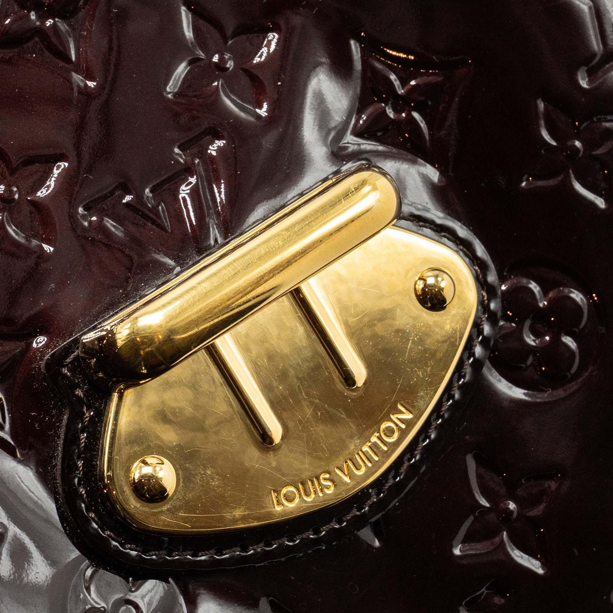 LOUIS VUITTON MIRANDA BAG MONOGRAM VERNIS AMARANTE GHW