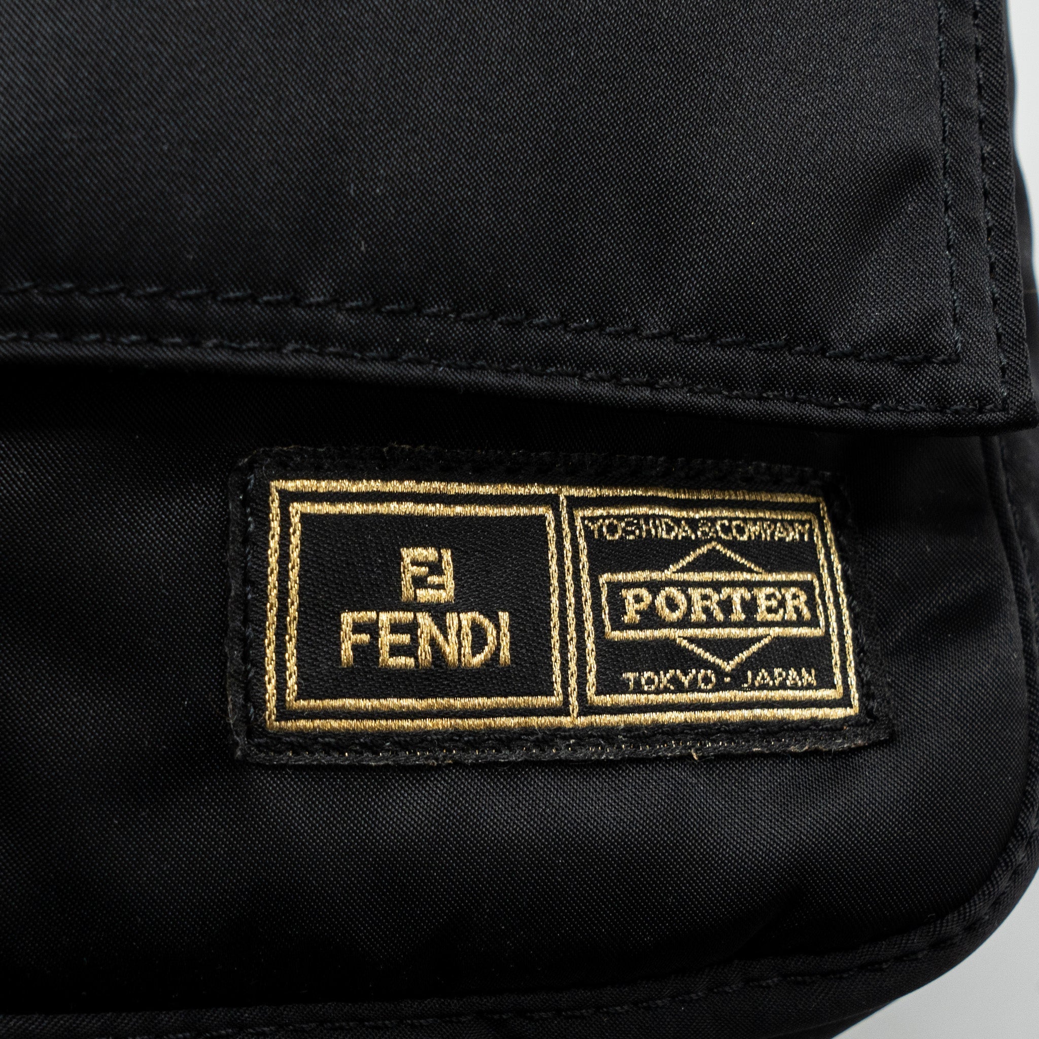 FENDI REGULAR BAGUETTE NYLON BLACK GHW