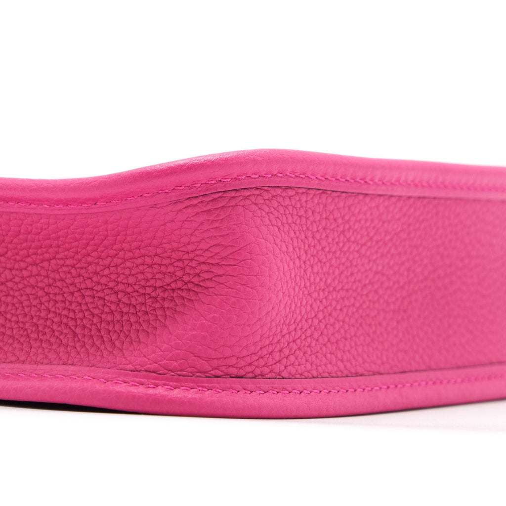 HERMES MINI EVELYNE CLEMENCE ROSE SHOCKING SHW