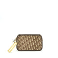 DIOR DIORQUAKE POUCH BROWN OBLIQUE CANVAS GHW
