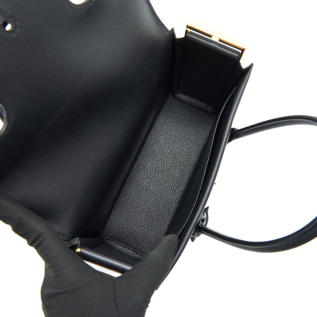 HERMES NEW DRAG 22 BAG BLACK GHW