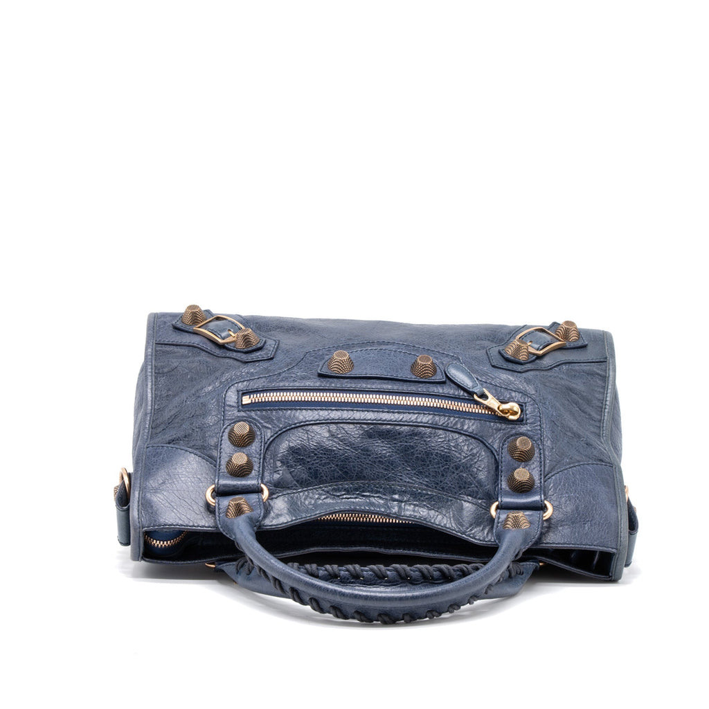 BALENCIAGA GIANT CITY BAG DARK BLUE RGHW