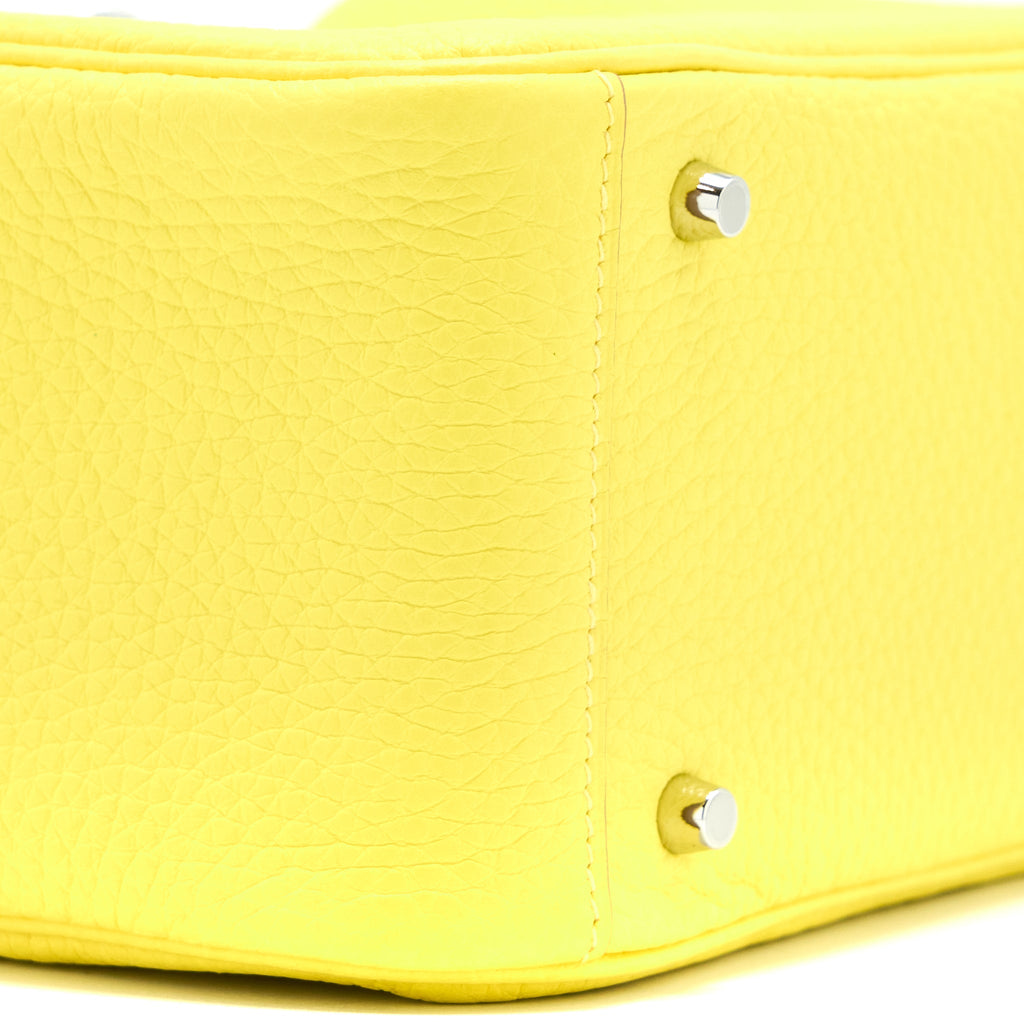 HERMES MINI LINDY CLEMENCE 9R LIME SHW