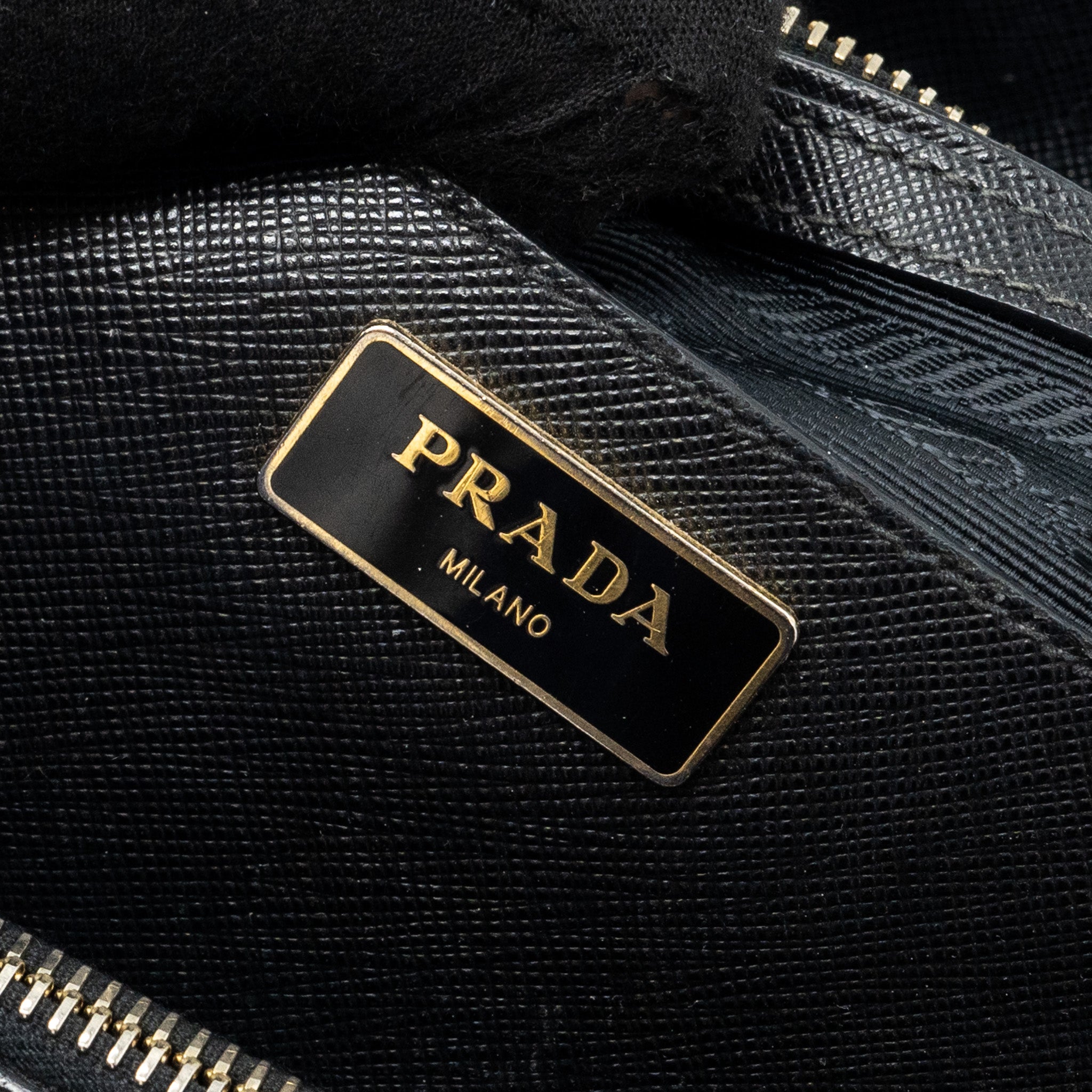 PRADA SAFFIANO TOTE BAG CALFSKIN BLACK GHW