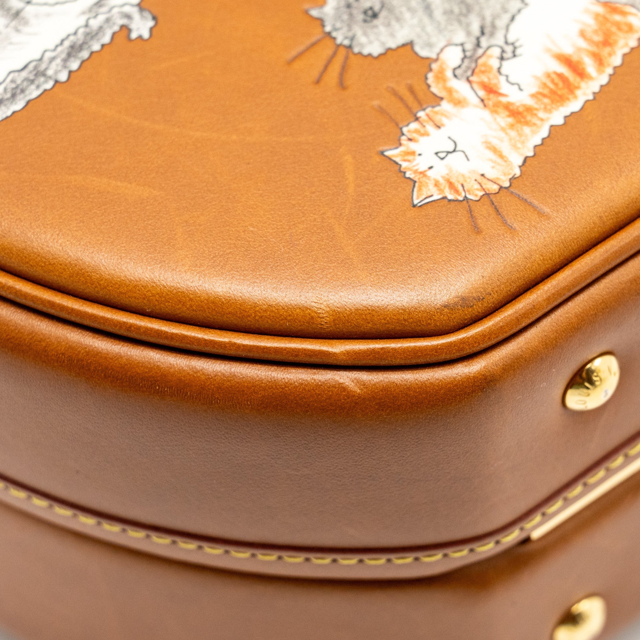 LOUIS VUITTON BOITE CHAPEAU BAG LIMITED EDITION GRACE CODDINGTON CATOGRAM PETIT CALFSKIN BROWN GHW